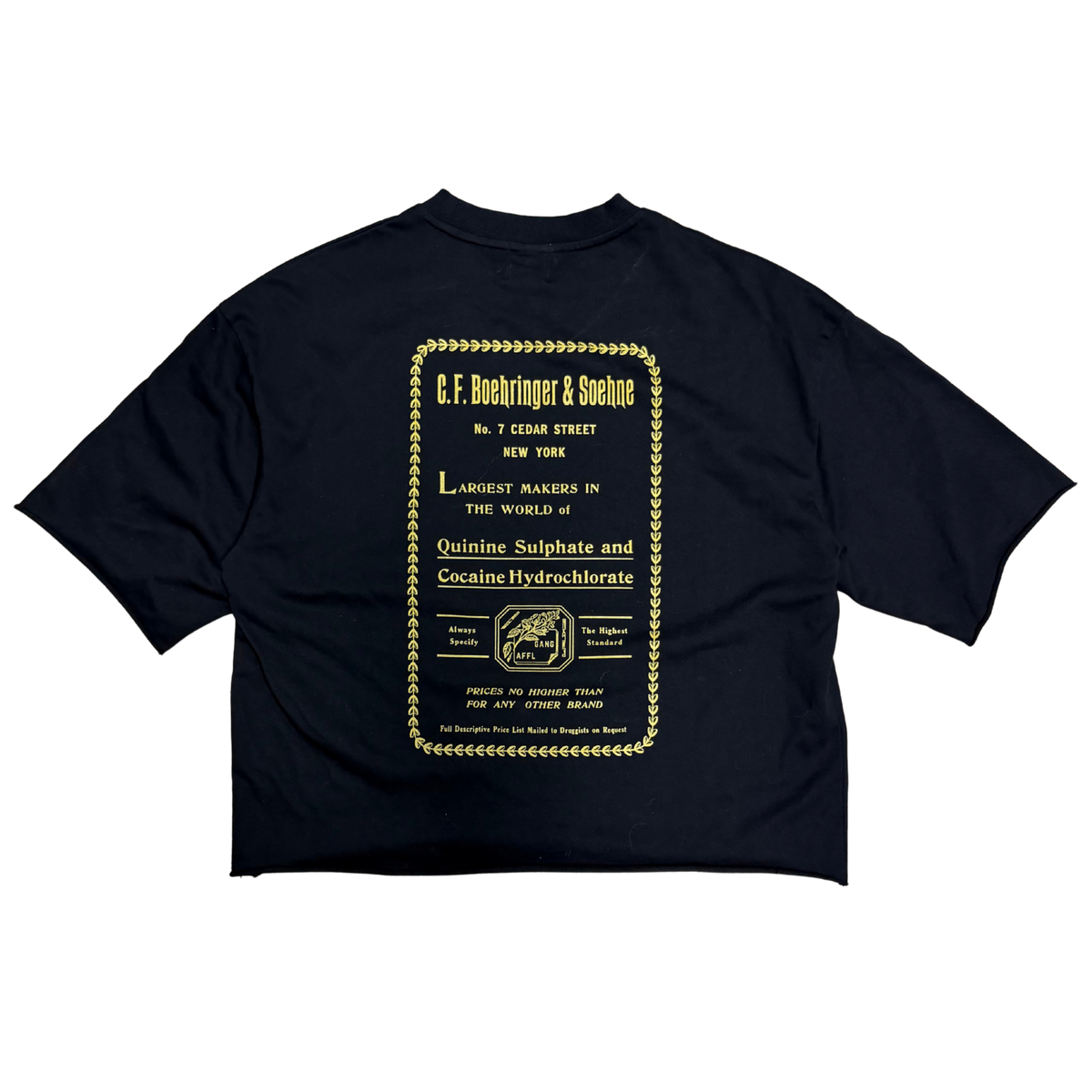 GANG AFFL MANUFACTURING S/S SHIRT BLK