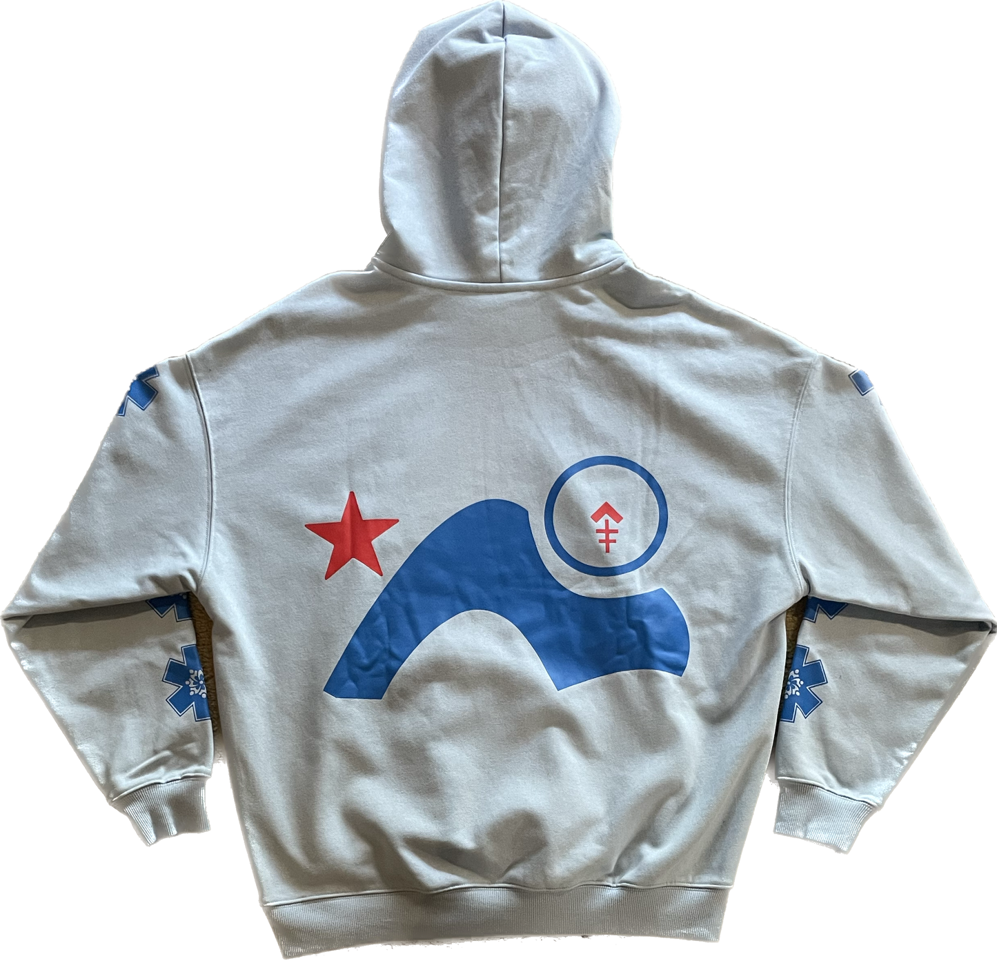 INSURANCE FRAUD HOODIE HOSPITAL BLUE