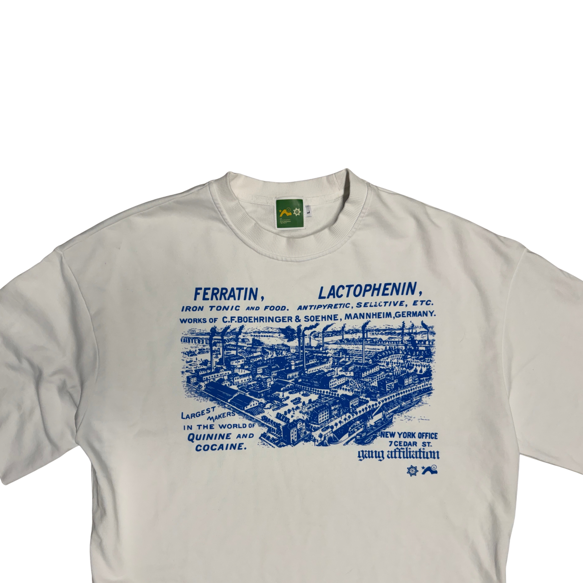 GANG AFFL MANUFACTURING S/S SHIRT WHITE