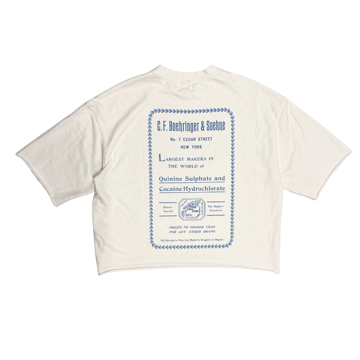 GANG AFFL MANUFACTURING S/S SHIRT WHITE