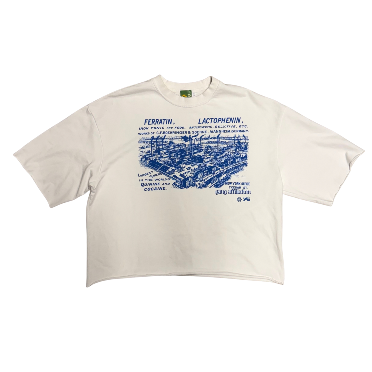 GANG AFFL MANUFACTURING S/S SHIRT WHITE