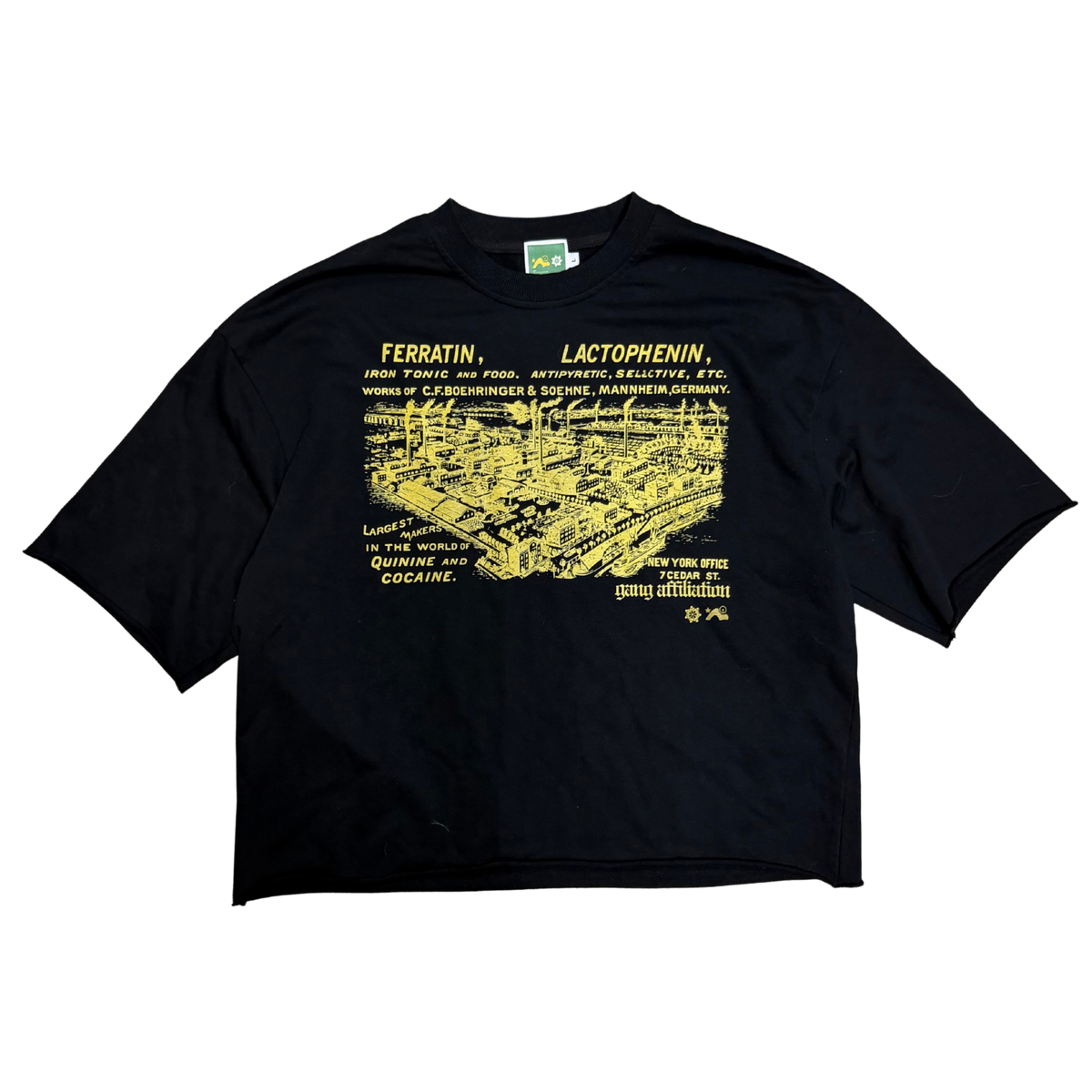 GANG AFFL MANUFACTURING S/S SHIRT BLK