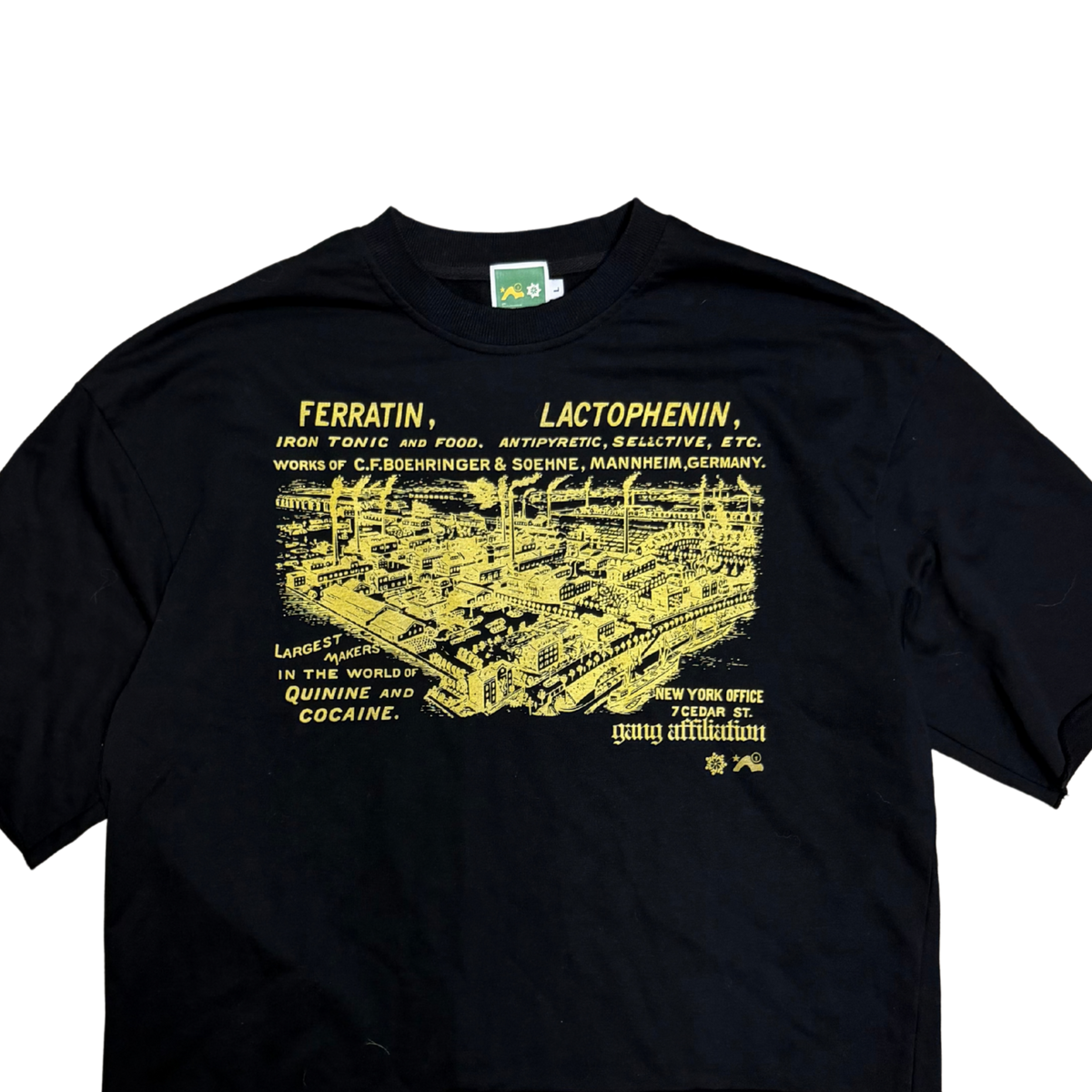 GANG AFFL MANUFACTURING S/S SHIRT BLK